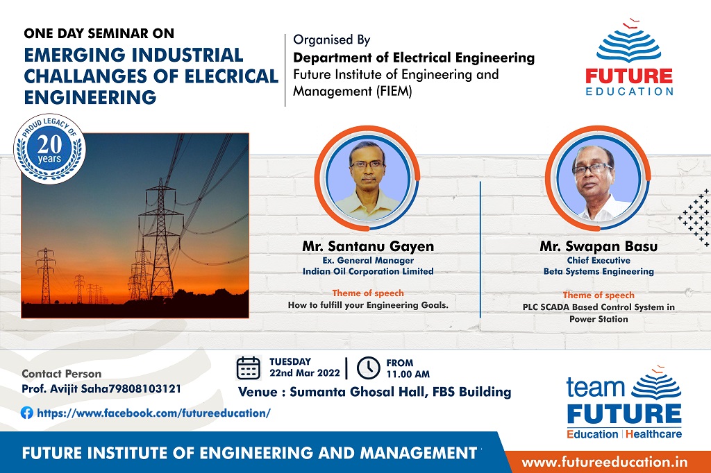 On Day Seminar on Emerging Industrial Challenges of Electrical Engineering